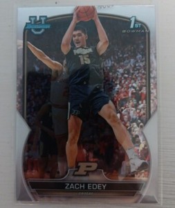 2022-23 Bowman University Chrome Zach Edey 1st Bowman #79 - Purdue Boilermakers