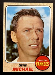 1968 Topps #299 Gene Michael  New York Yankees NM/ MT Crease Free Set Break - Picture 1 of 2