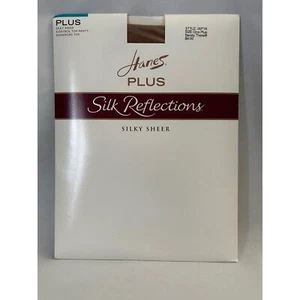 HANES Plus Silk Perfections sheer HOSE One plus control top Barely there - Picture 1 of 3