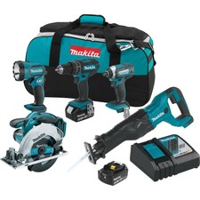 Makita XT505 18-Volt 5-Tool 3.0Ah Lithium-Ion Cordless Power Tool Combo Kit