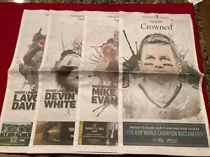 Periódico conmemorativo Tampa Bay Times 2021 Super Bowl 55 Buccaneers Tom Brady - Imagen 1 de 6