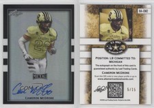 2018 Leaf Metal US Army All-American Bowl Black /15 Cameron McGrone #BA-CM2 Auto