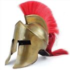 Medieval King Leonidas Greek Spartan Armor 300 Roman Helmet Red Plume