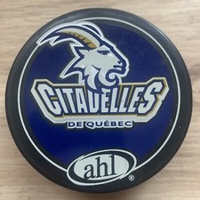 QUEBEC CITADELLES AHL HOCKEY PUCK AMERICAN HOCKEY LEAGUE OFFICIAL VEGUM