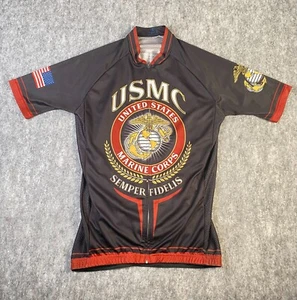 USMC Zip Up Cycling Jersey Small Semper Fidelis United States Marine Corps - Picture 1 of 9