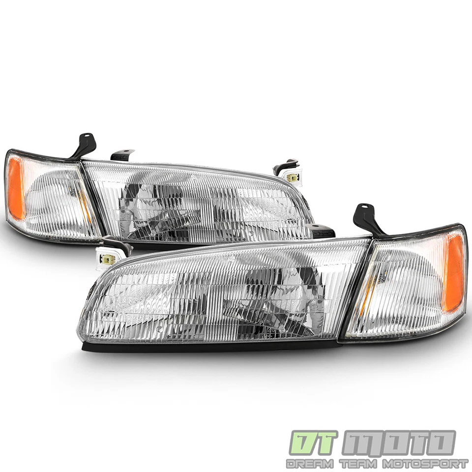 Faros delanteros con luces de esquina izquierda+derecha para Toyota Camry 1997 1998 1999 Foto 1 de 4