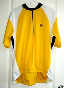 Herren Canari 1/4 Reißverschluss belüftet gelb Radfahren Trikot lose Passform XXL 2X XXXL 3X ? - Bild 1 von 24