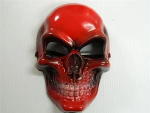 HALLOWEEN HORROR PROP - Modifizierte bemalte Feuerschädelmaske PVC - Bild 1 von 1