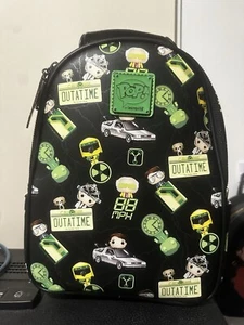 Back to Future Marty PLUTONIUM GLOW Loungefly Backpack Plastic Empire - Picture 1 of 4