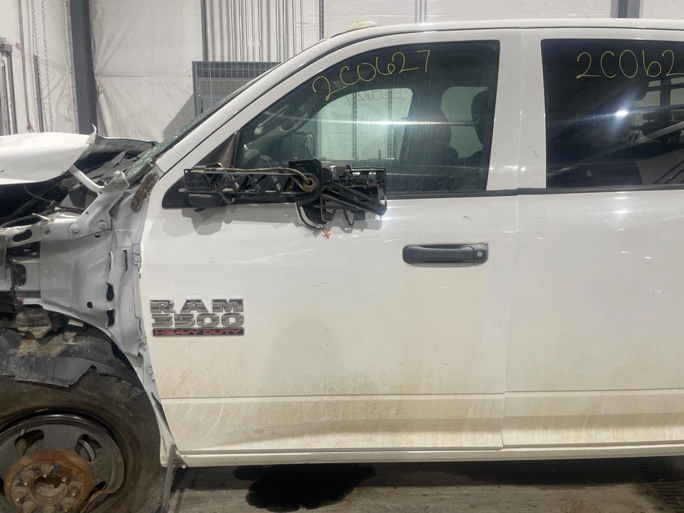 *DMG 10-17 Dodge Ram 3500 Driver LH Left Bright White-PW7 Front Power Door Shell Foto 1 de 4