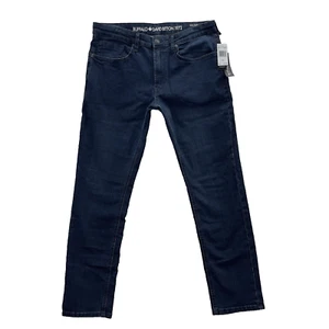 Jeans uomo Buffalo David Bitton 32x30 blu frassino-x lavaggio scuro slim elasticizzato denim - Foto 1 di 9