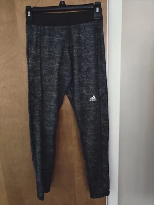 Adidas Techfit Compression Yoga Athletic Work Out Pants Women's Size Small Gray - Image 1 of 4