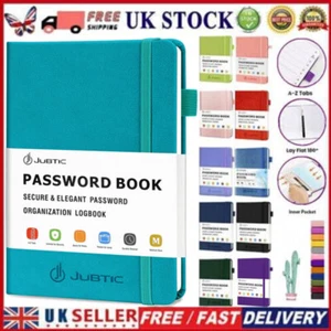 Password Book - Medium Pocket Notebook - Phonetic Alphabet Design - Hardcover - Picture 1 of 25