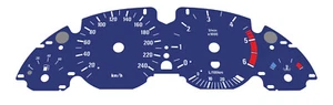 BMW X5 E53 Diesel KM/H Custom Blue Gauge Faces - Bild 1 von 1