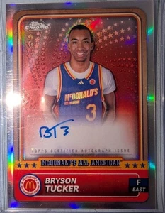 2024 Topps Chrome Mcdonald's All American Bryson Tucker Auto Refractor #83 - Bild 1 von 5