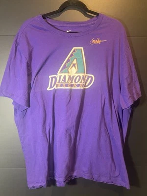Arizona Diamondbacks Nike Cooperstown Collection Logo T-Shirt - Purple Size XL - Image 1 of 4