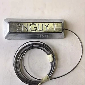 1 ánodo de zinc con 10 pies. Cable de acero inoxidable para elevadores de barcos - Imagen 1 de 6