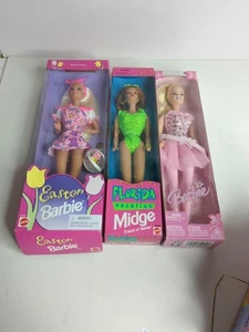 Lote de 3 muñecas Barbie 1996-2005 - NUEVO EN CAJA PASCUA, VACACIONES EN FLORIDA Y BARBIE  - Imagen 1 de 13