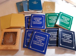 Acrylic Christmas Ornaments Set 15 Christmas Treasure Lincoln House Various Yrs - Picture 1 of 20