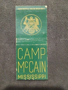Copertina libro di fiammiferi - Camp McCain Mississippi - Foto 1 di 2