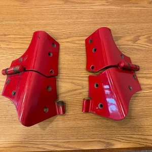 Windshield Frame Door Hinges PAIR FLAME RED hardware not included 97-06 Jeep TJ - Picture 1 of 3