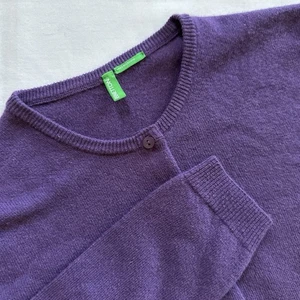 Vintage United Colors of Benetton 100% Wool Cardigan Sweater Made in Italy Sz Sm - Picture 1 of 11