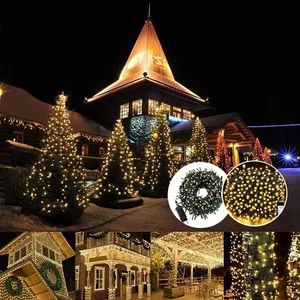 LED Warmweiß Lichterkette Außen Innen Weihnachtsbaum Beleuchtung Lichterkette DE - Bild 1 von 22