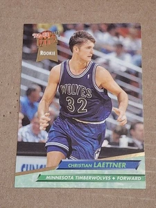 1992 CHRISTIAN LAETTNER FLEER ULTRA NBA ROOKIE CARD RC #304 TIMBERWOLVES DUKE - Bild 1 von 2