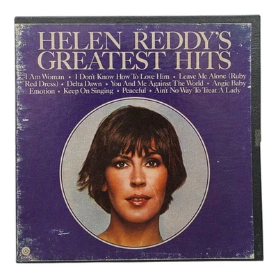 Helen Reddys Greatest Hits Reel to Reel Tape 4 Track 3 3/4 IPS 1R1 6472 - Bild 1 von 4