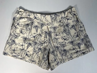 Pantalones Cortos Johnny Was Love And Liberty Frente Dividido Seda Lino Estampado Floral Talla S  Foto 1 de 4