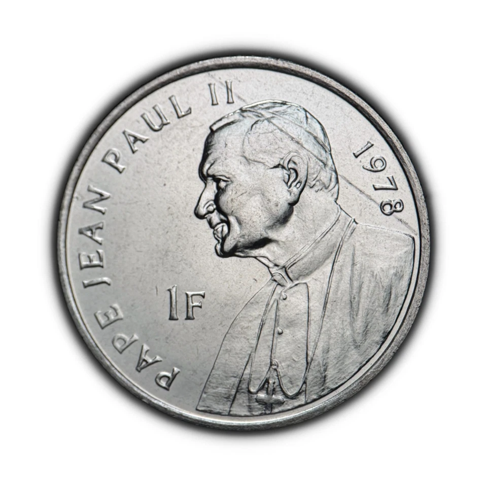 CONGO. 2004, 1 Franc - Pope John Paul II Visit, 1978 Newly-Elected Pope 2 - Image 1 of 3