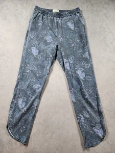Marine Layer Pants Womens XS Blue Floral Straight Leg Elastic Waist Pull-On Boho - Picture 1 of 11