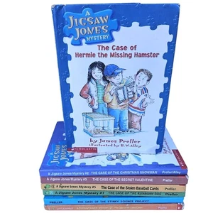 7 Jigsaw Jones Mystery Kids Chapter Books Lot 1 2 3 5 7 9 12 Ser James Preller - Picture 1 of 24