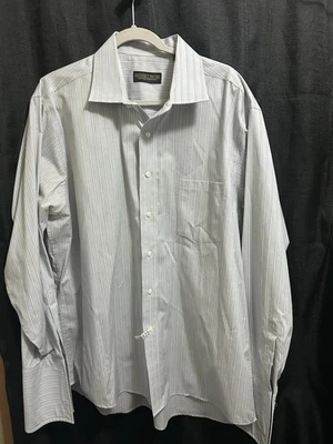 Camisa abotonada para hombre Donald Trump Signature Collection talla 17 1/2 34/35 #293 Foto 1 de 4