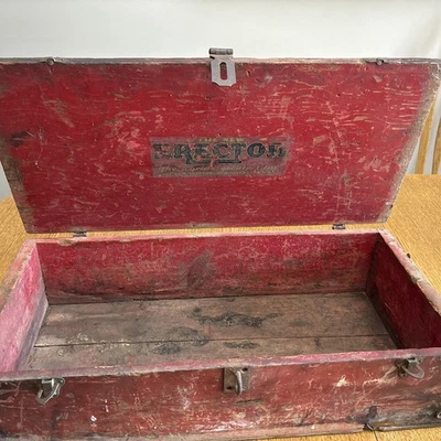 "Juego de montador de juguetes Gilbert vintage caja de madera solo 22,75"" x 10,75 X 6""" Foto 1 de 4