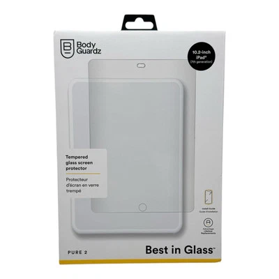 BodyGuardz Pure2 Tempered Glass Screen Protector Apple iPad 10.2 (7th Gen) - Image 1 of 4