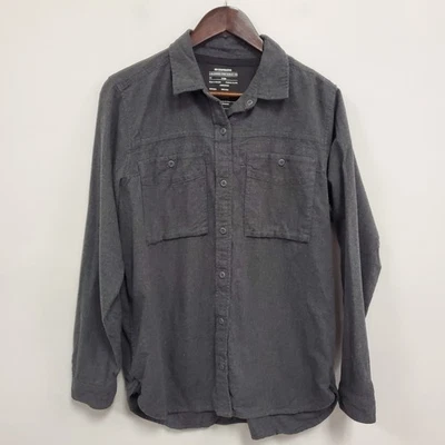 Мужская фланелевая рубашка с длинным рукавом Rei Wallace Lake на пуговицах размер L серая классическая - Изображение 1 из 4