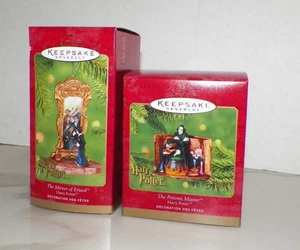 TWO (2) HARRY POTTER HALLMARK KEEPSAKE ORNAMENTS MIRROR ERISID POTIONS MASTER - Picture 1 of 4