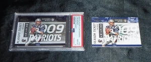 2009 Playoff Contenders Tom Brady Playoff Ticket 35/99 PSA 8 - Bild 1 von 2