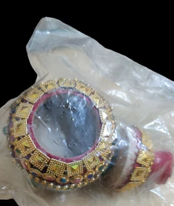 @ Indian Traditional Wooden Sindoor Dani Multicolour - Picture 1 of 5