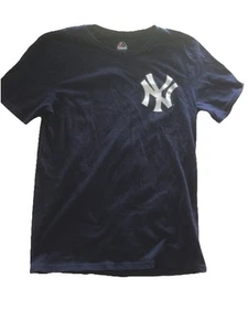 Majestic New York Yankees #99 Judge Baseball T-Shirt Youth Size Large 14 16 Blue - Picture 1 of 14