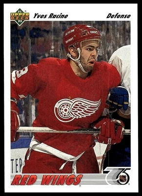 Yves Racine 1991-92 Upper Deck #498 - Image 1 of 2
