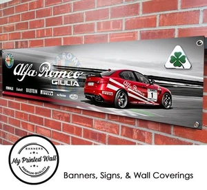 Alfa Romeo Giulia Quadrifoglio Banner für Werkstatt, Garage, Showroom - Bild 1 von 2