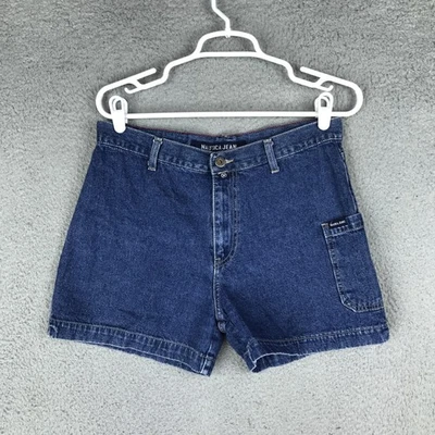 Pantalones Cortos Nautica Jeans Company Para Mujer 10 Denim Carpintero Tiro Alto YKK Bolsillo con Cremallera Foto 1 de 4