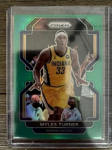 Indiana Pacers MYLES TURNER 2021-2022 Prizm PRIZMS GREEN Basketball Card - Picture 1 of 2