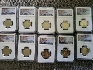 2008 South Africa 5 Rand Nelson Mandela 90th Birthday Coin NGC MS65 LOT OF 10 - Picture 1 of 3