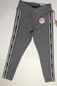 Justice Sport Crop Leggings-Cat Dye Gray- Girl Size M (10) NEW $24 - Picture 1 of 3