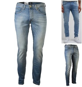 Jeans Uomo Lee Luke Elasticizzato Slim Fit Denim W29 Skinny a Vita Bassa Chiari - Picture 1 of 12
