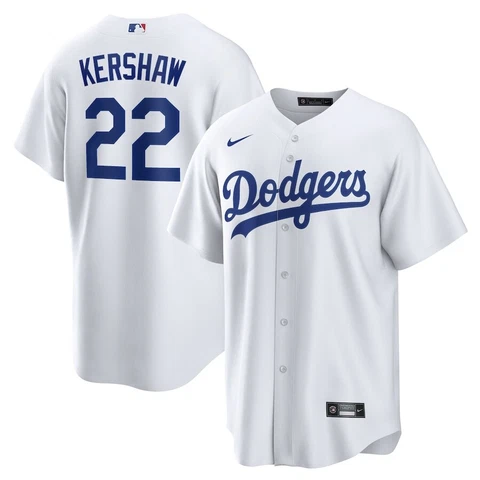Los Angeles Dodgers Clayton Kershaw #22 Nike White Official MLB Player Jersey Cover