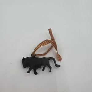 Vintage Torres Bull Spanish Black Plastic Wine Bottle Adornment - Picture 1 of 5